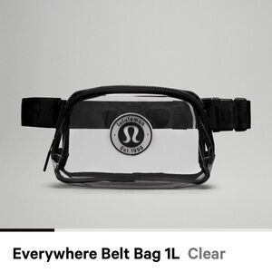 lululemon athletica Clear and Black Crossbody Bag